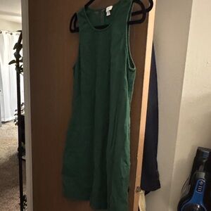 J. Crew Elegant Green Midi Dress